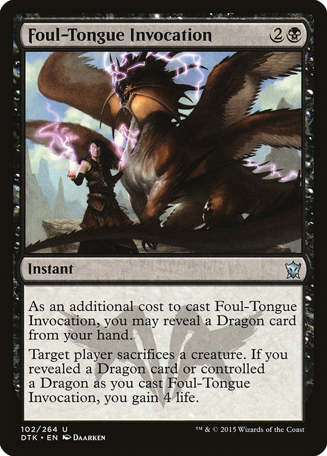 Foul-Tongue Invocation [Dragons of Tarkir] | Deep Dive Games St. Marys