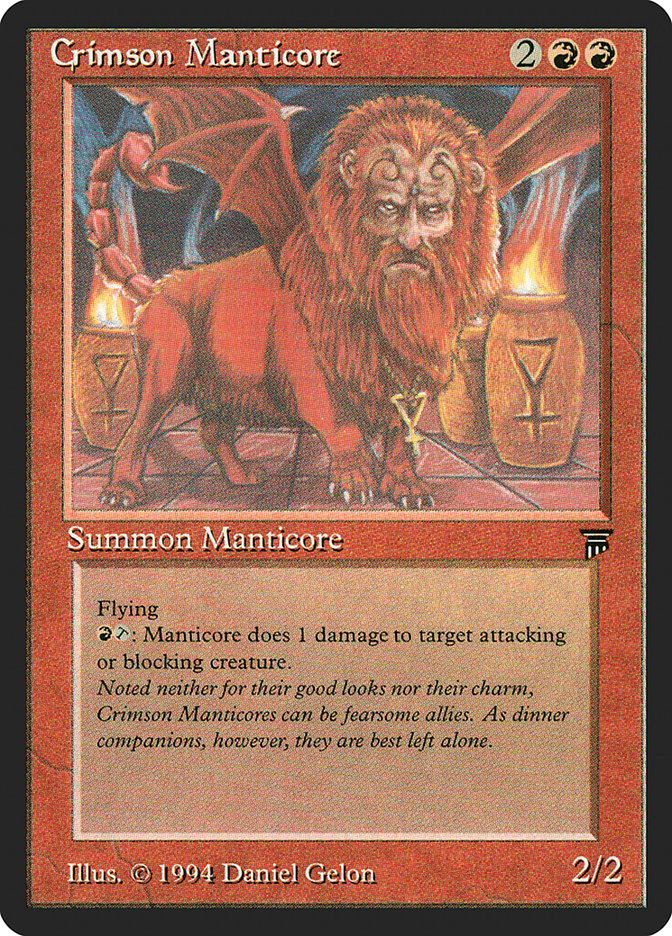 Crimson Manticore [Legends] | Deep Dive Games St. Marys