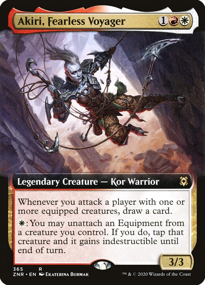 Akiri, Fearless Voyager (Extended Art) [Zendikar Rising] | Deep Dive Games St. Marys