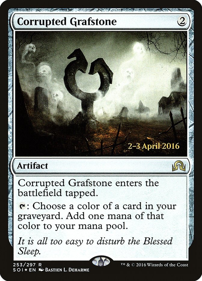 Corrupted Grafstone [Shadows over Innistrad Prerelease Promos] | Deep Dive Games St. Marys