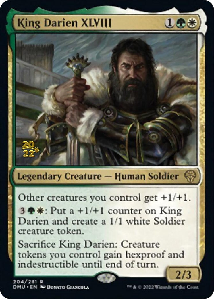 King Darien XLVIII [Dominaria United Prerelease Promos] | Deep Dive Games St. Marys