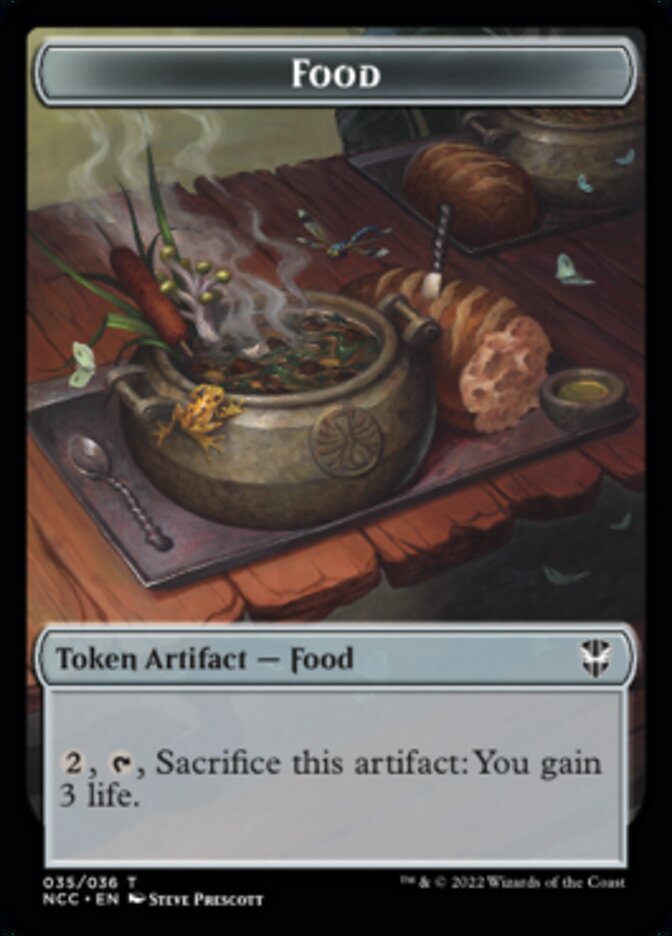 Food // Citizen Double-Sided Token [Streets of New Capenna Commander Tokens] | Deep Dive Games St. Marys