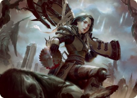 Sawblade Slinger Art Card [Innistrad: Crimson Vow Art Series] | Deep Dive Games St. Marys