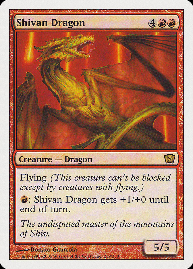 Shivan Dragon [Ninth Edition] | Deep Dive Games St. Marys
