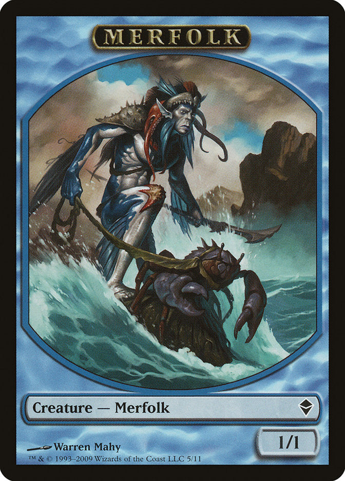 Merfolk Token [Zendikar Tokens] | Deep Dive Games St. Marys