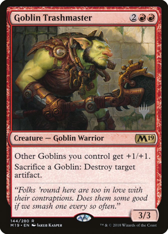 Goblin Trashmaster (Promo Pack) [Core Set 2019 Promos] | Deep Dive Games St. Marys