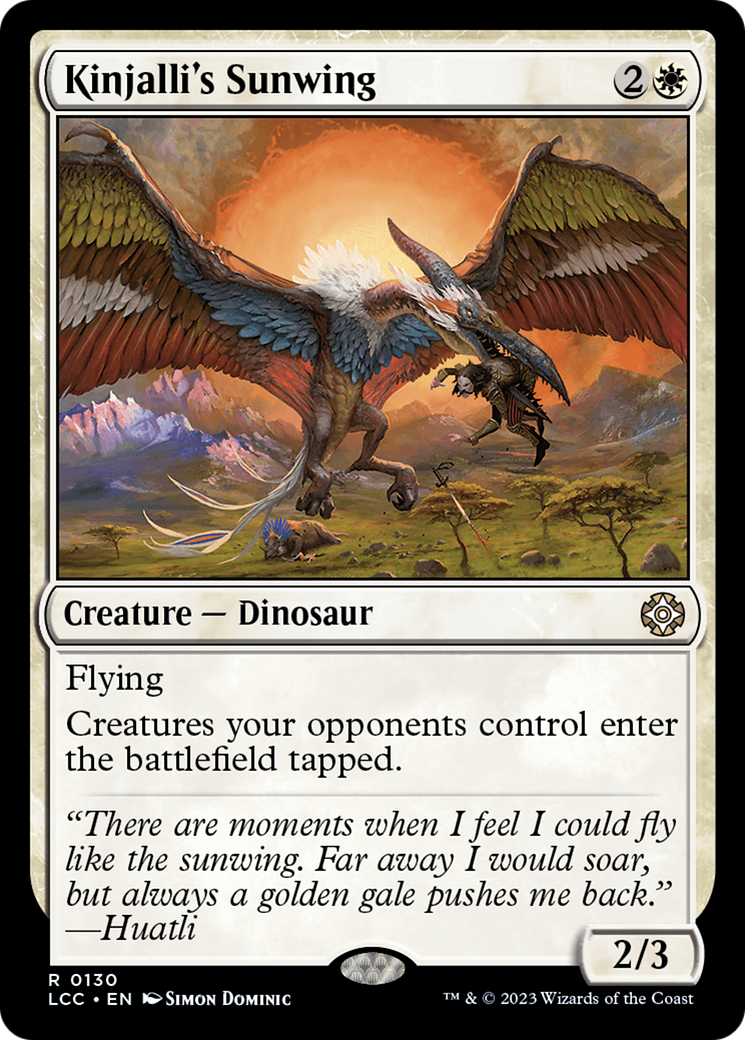 Kinjalli's Sunwing [The Lost Caverns of Ixalan Commander] | Deep Dive Games St. Marys