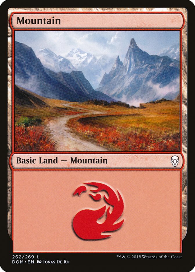 Mountain (262) [Dominaria] | Deep Dive Games St. Marys