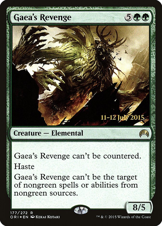 Gaea's Revenge [Magic Origins Prerelease Promos] | Deep Dive Games St. Marys