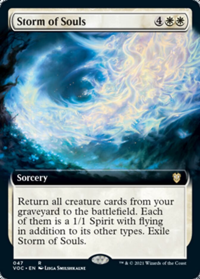 Storm of Souls (Extended Art) [Innistrad: Crimson Vow Commander] | Deep Dive Games St. Marys