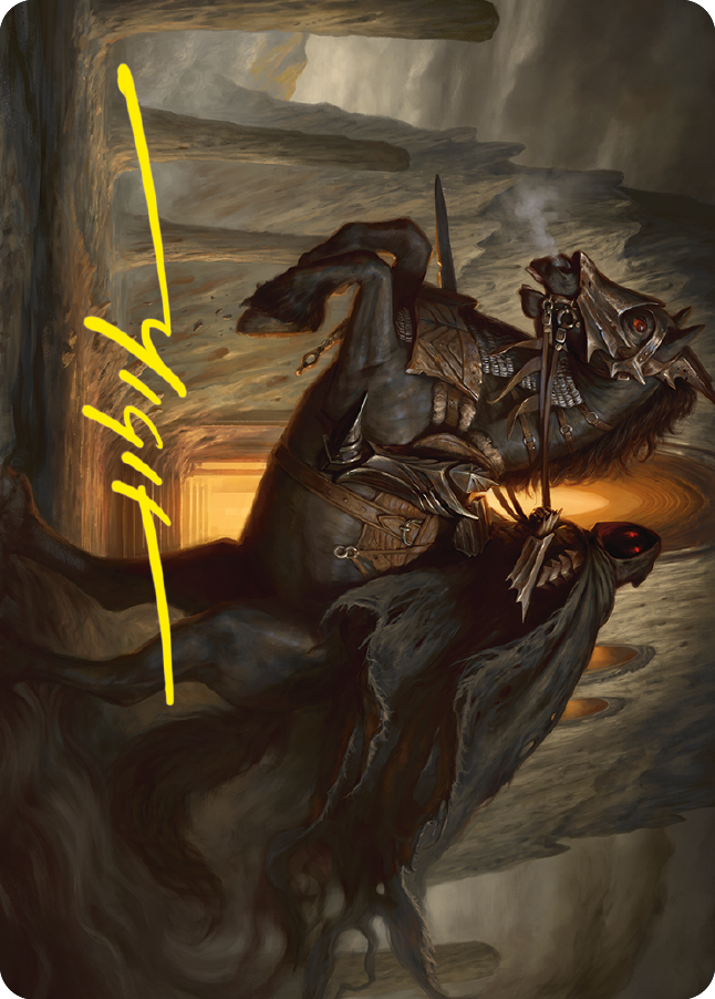 Nazgul Art Card (Gold-Stamped Signature) [The Lord of the Rings: Tales of Middle-earth Art Series] | Deep Dive Games St. Marys