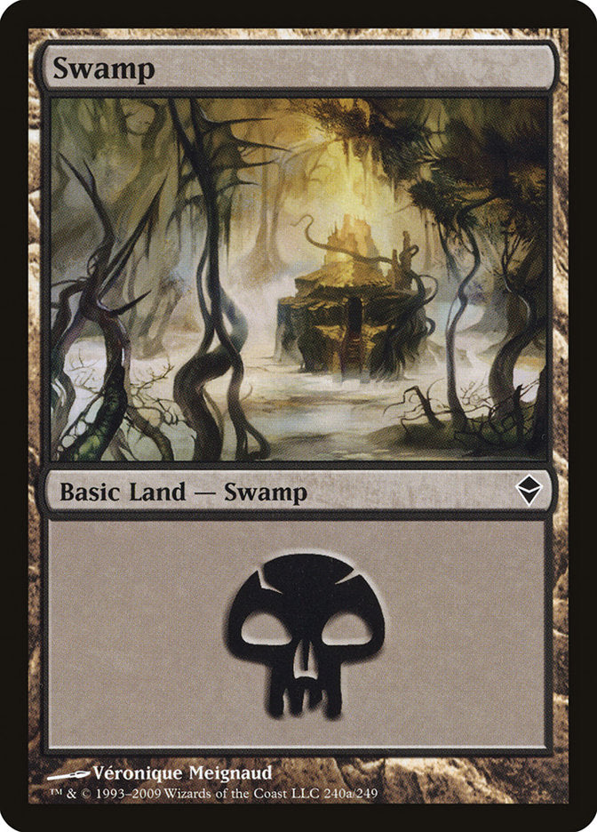 Swamp (240a) [Zendikar] | Deep Dive Games St. Marys