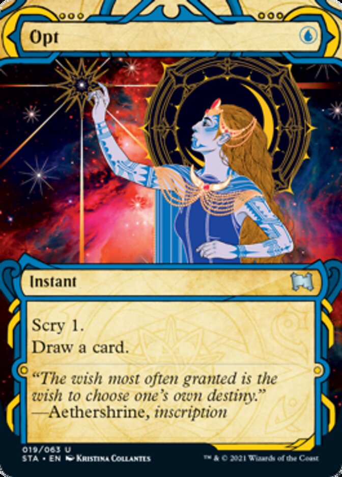 Opt (Foil Etched) [Strixhaven: School of Mages Mystical Archive] | Deep Dive Games St. Marys