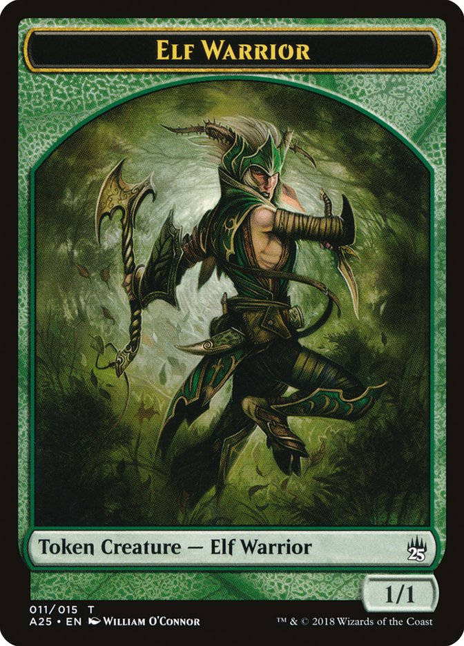 Elf Warrior Token [Masters 25 Tokens] | Deep Dive Games St. Marys