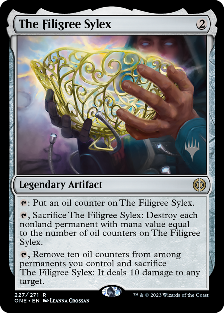 The Filigree Sylex (Promo Pack) [Phyrexia: All Will Be One Promos] | Deep Dive Games St. Marys