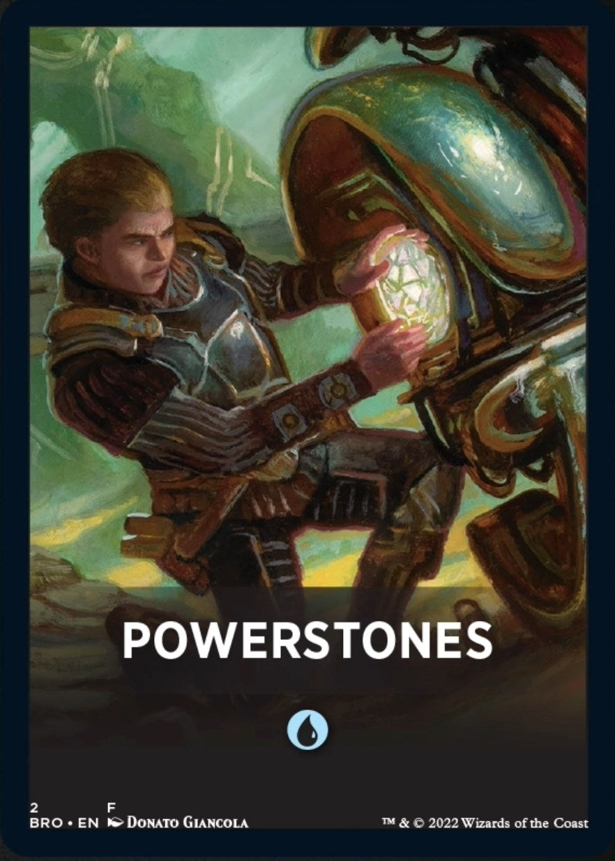 Powerstones Theme Card [The Brothers' War Tokens] | Deep Dive Games St. Marys