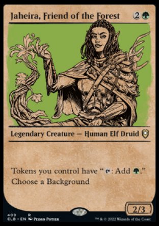 Jaheira, Friend of the Forest (Showcase) [Commander Legends: Battle for Baldur's Gate] | Deep Dive Games St. Marys