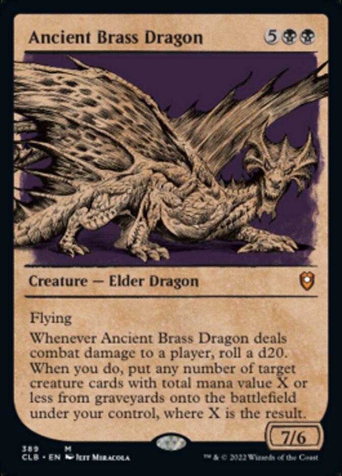 Ancient Brass Dragon (Showcase) [Commander Legends: Battle for Baldur's Gate] | Deep Dive Games St. Marys