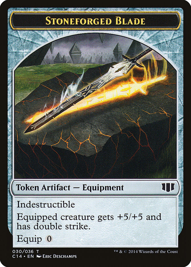 Stoneforged Blade // Germ Double-Sided Token [Commander 2014 Tokens] | Deep Dive Games St. Marys