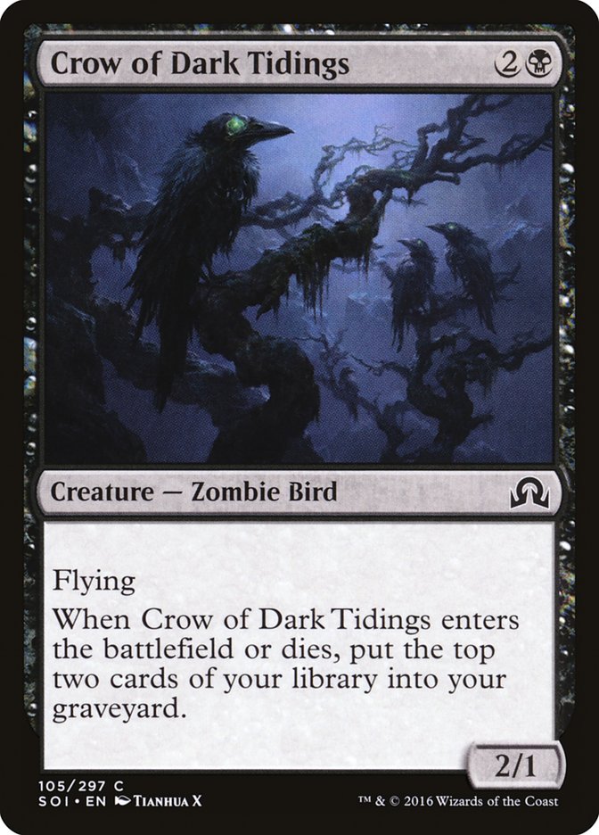 Crow of Dark Tidings [Shadows over Innistrad] | Deep Dive Games St. Marys