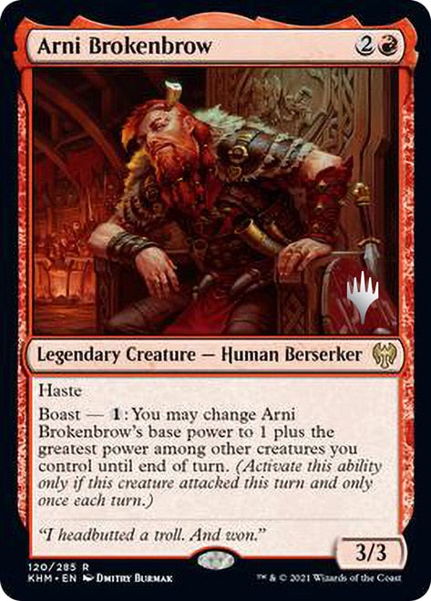 Arni Brokenbrow (Promo Pack) [Kaldheim Promos] | Deep Dive Games St. Marys