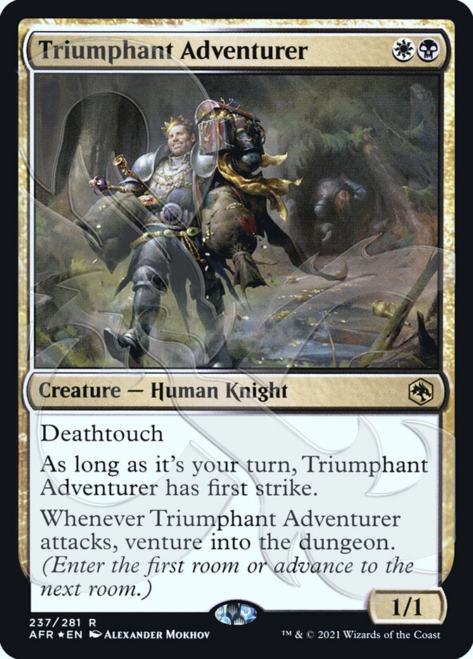 Triumphant Adventurer (Ampersand Promo) [Dungeons & Dragons: Adventures in the Forgotten Realms Promos] | Deep Dive Games St. Marys