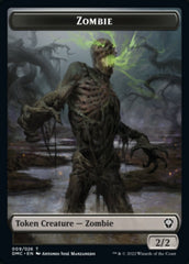 Saproling // Zombie Double-Sided Token [Dominaria United Tokens] | Deep Dive Games St. Marys