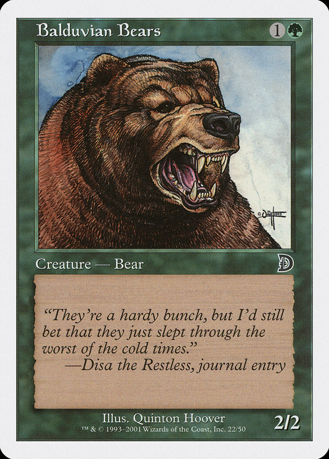 Balduvian Bears [Deckmasters] | Deep Dive Games St. Marys