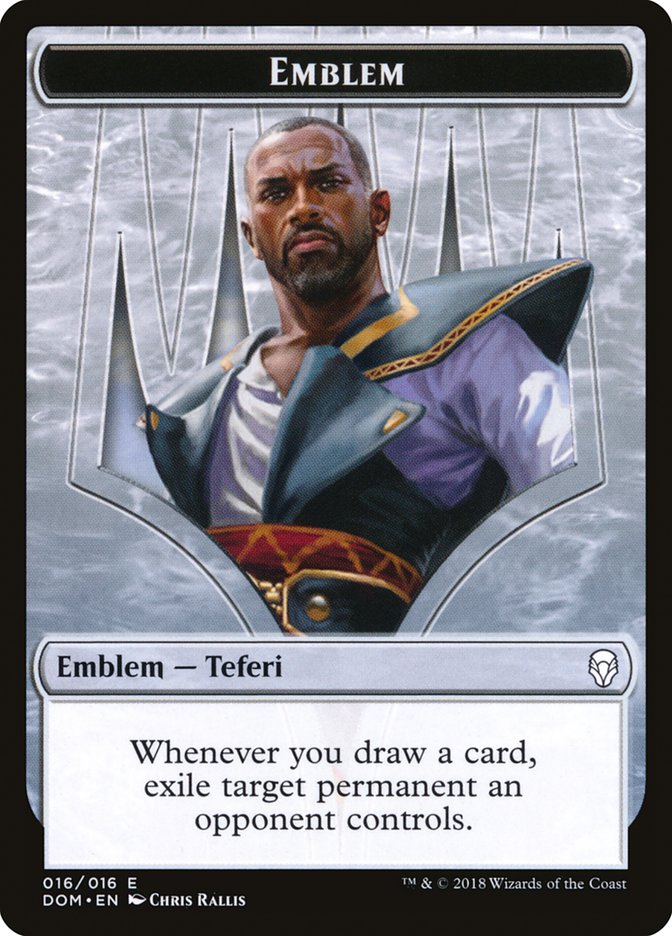 Teferi, Hero of Dominaria Emblem [Dominaria Tokens] | Deep Dive Games St. Marys