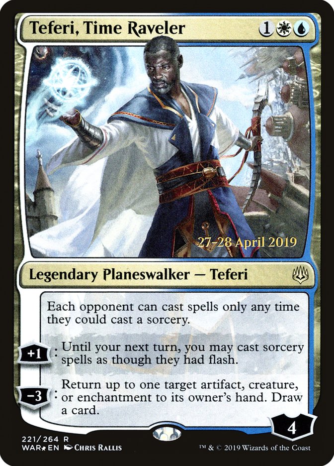 Teferi, Time Raveler [War of the Spark Prerelease Promos] | Deep Dive Games St. Marys