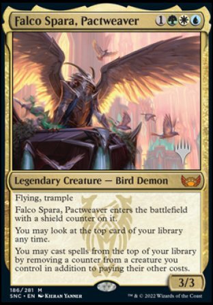 Falco Spara, Pactweaver (Promo Pack) [Streets of New Capenna Promos] | Deep Dive Games St. Marys