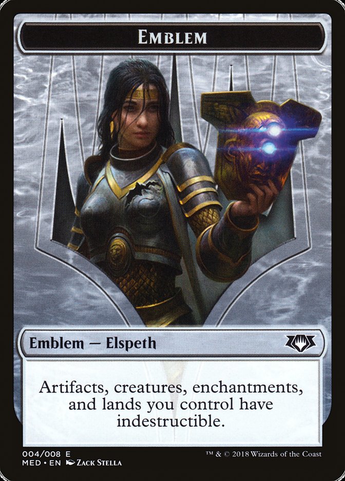 Elspeth, Knight-Errant Emblem [Mythic Edition Tokens] | Deep Dive Games St. Marys