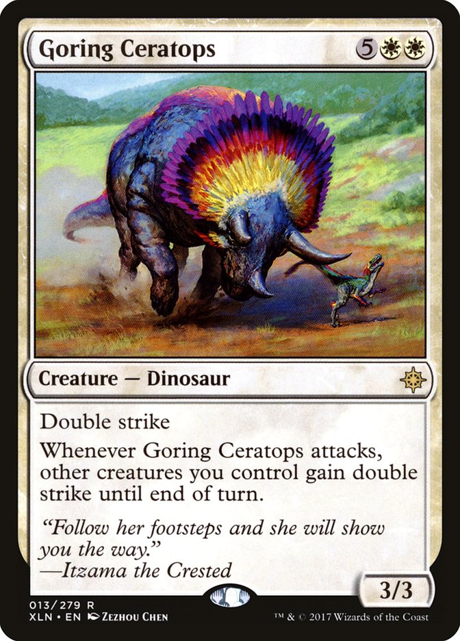 Goring Ceratops [Ixalan] | Deep Dive Games St. Marys