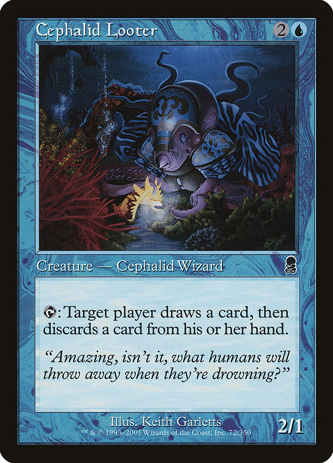 Cephalid Looter (Misprinted) [Odyssey] | Deep Dive Games St. Marys