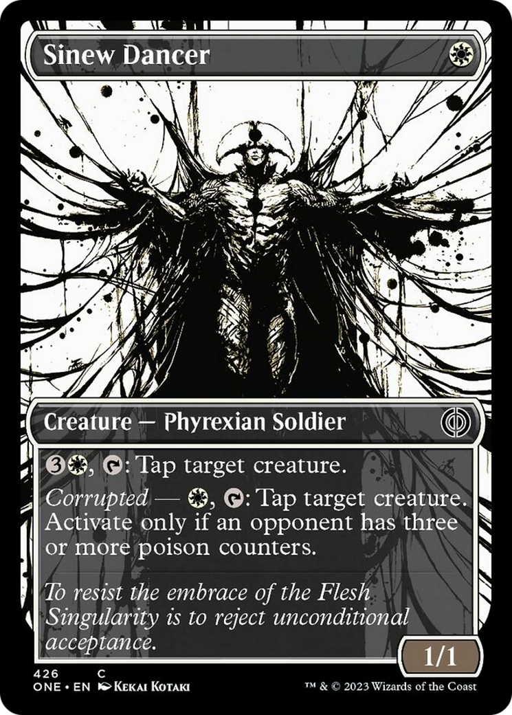 Sinew Dancer (Showcase Ichor Step-and-Compleat Foil) [Phyrexia: All Will Be One] | Deep Dive Games St. Marys