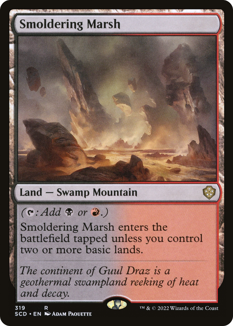 Smoldering Marsh [Starter Commander Decks] | Deep Dive Games St. Marys