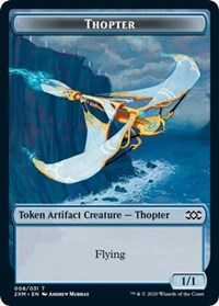 Thopter (008) // Wurm (030) Double-Sided Token [Double Masters Tokens] | Deep Dive Games St. Marys