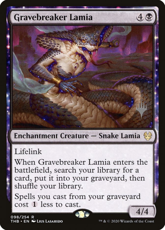 Gravebreaker Lamia (Promo Pack) [Theros Beyond Death Promos] | Deep Dive Games St. Marys