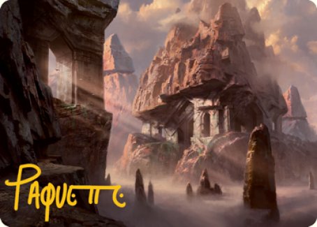 Mountain (277) Art Card (Gold-Stamped Signature) [Dungeons & Dragons: Adventures in the Forgotten Realms Art Series] | Deep Dive Games St. Marys