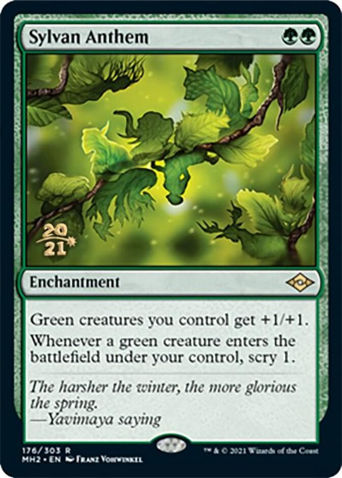 Sylvan Anthem [Modern Horizons 2 Prerelease Promos] | Deep Dive Games St. Marys