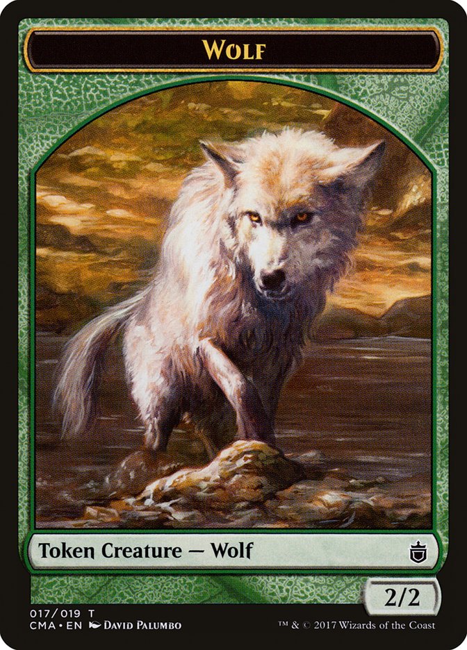 Wolf Token (017/019) [Commander Anthology Tokens] | Deep Dive Games St. Marys