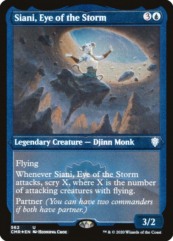 Siani, Eye of the Storm (Etched) [Commander Legends] | Deep Dive Games St. Marys