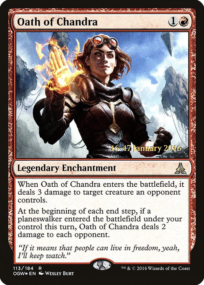 Oath of Chandra [Oath of the Gatewatch Prerelease Promos] | Deep Dive Games St. Marys