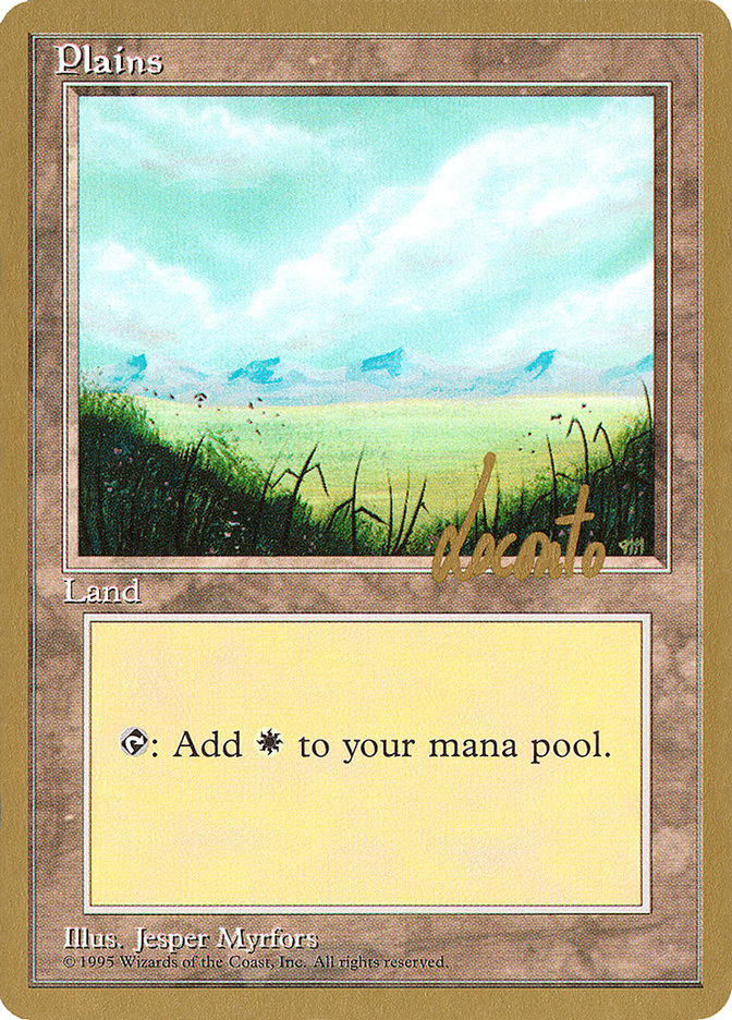 Plains (ml366) (Michael Loconto) [Pro Tour Collector Set] | Deep Dive Games St. Marys