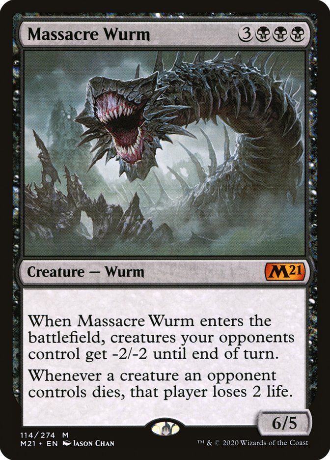 Massacre Wurm [Core Set 2021] | Deep Dive Games St. Marys