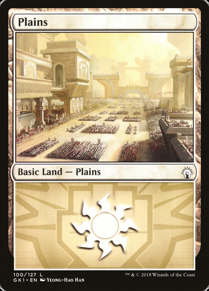 Plains (100) [Guilds of Ravnica Guild Kit] | Deep Dive Games St. Marys