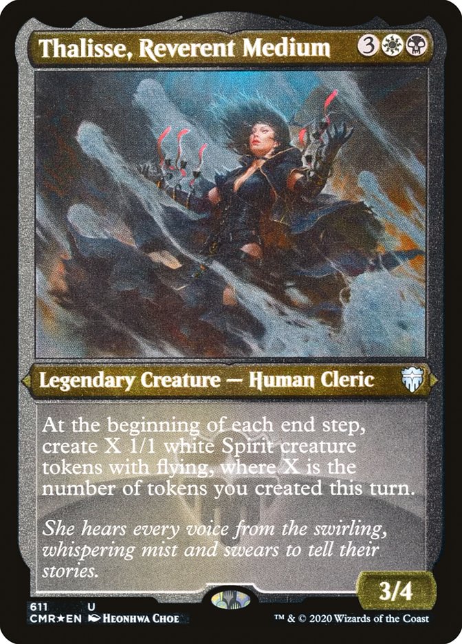 Thalisse, Reverent Medium (Etched) [Commander Legends] | Deep Dive Games St. Marys