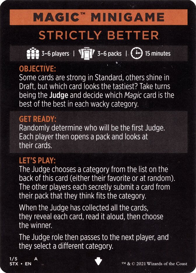 Strictly Better (Magic Minigame) [Strixhaven: School of Mages Minigame] | Deep Dive Games St. Marys