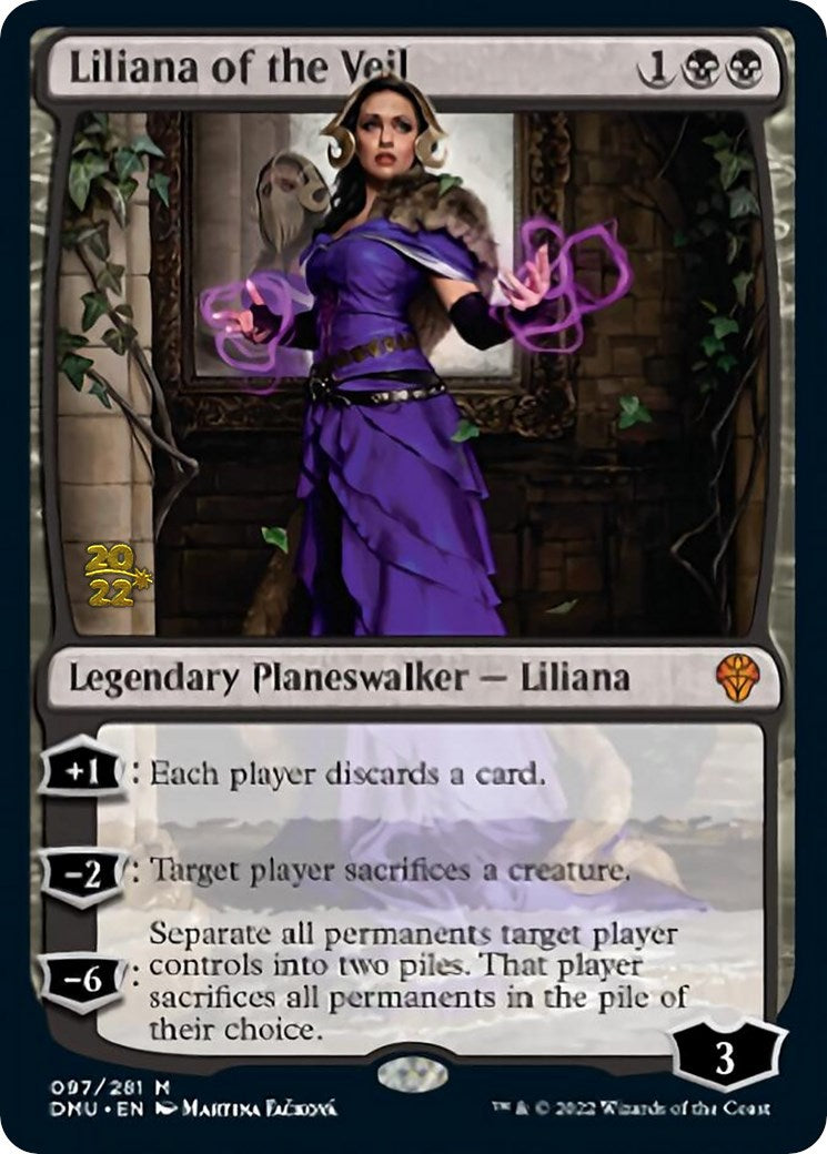 Liliana of the Veil [Dominaria United Prerelease Promos] | Deep Dive Games St. Marys