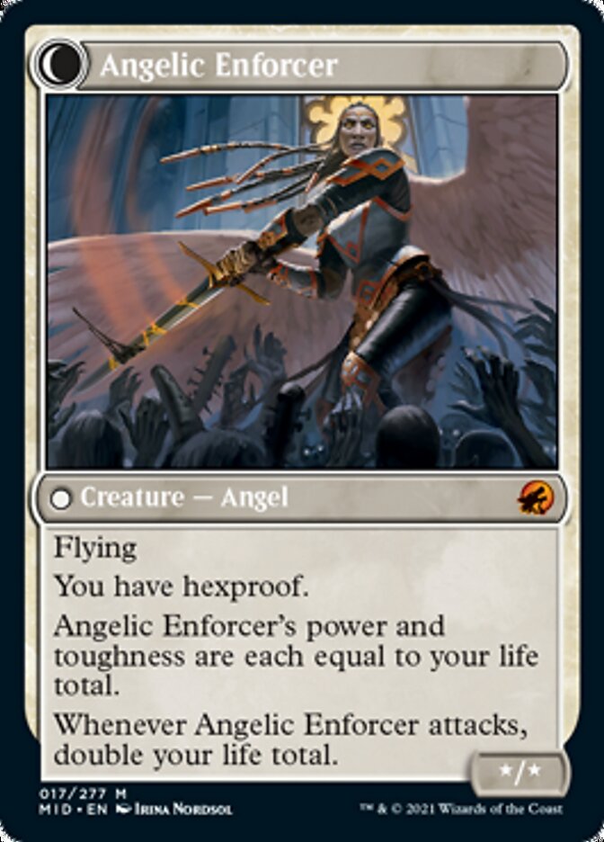 Enduring Angel // Angelic Enforcer [Innistrad: Midnight Hunt] | Deep Dive Games St. Marys